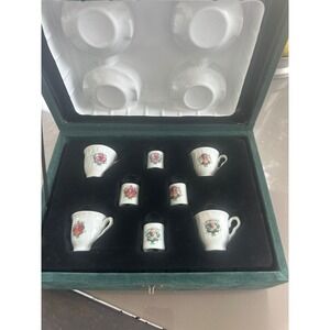 Barbie 1992 1993 1994 1995 Holiday Barbie Collectible Tea Set w/ COA NIB